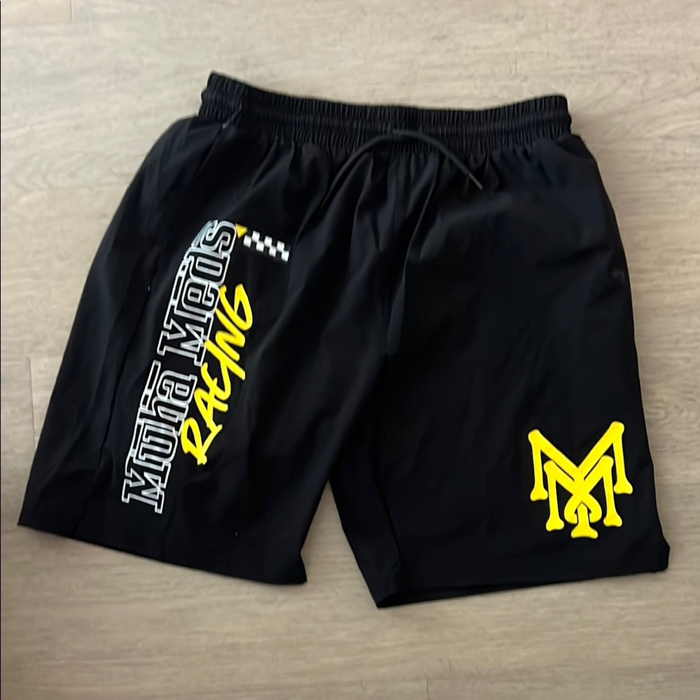 Racing Black Shorts